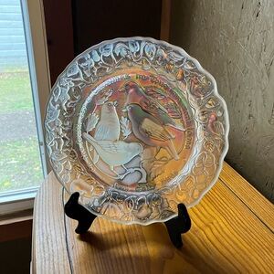 Iridescent Dove Decorative Plate - Home Art